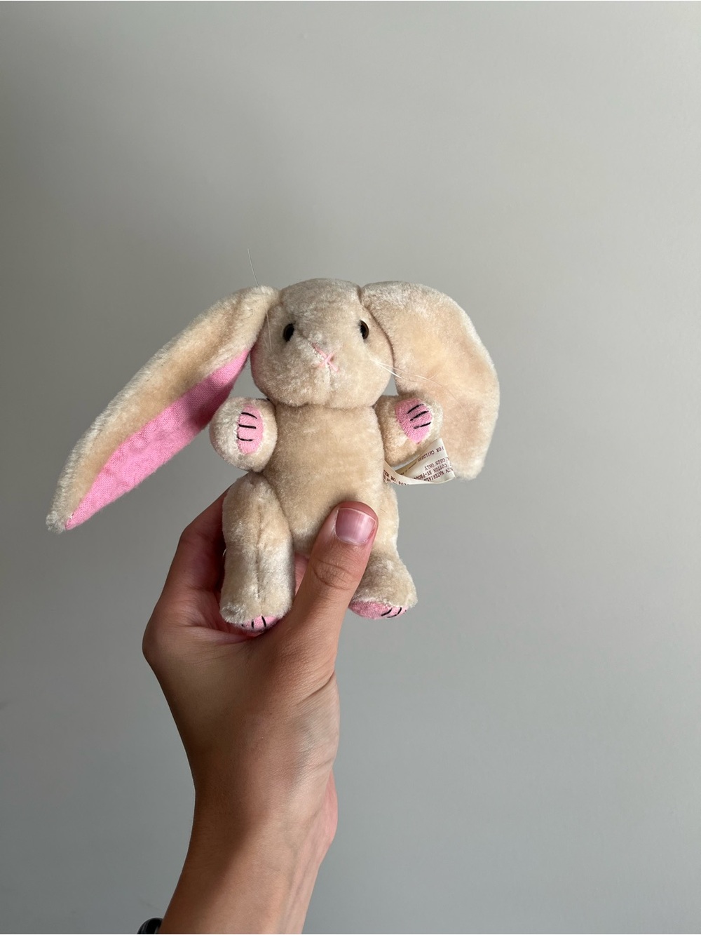 VTG Jointed Bunny Rabbit Plush Toy Stuffed Animal